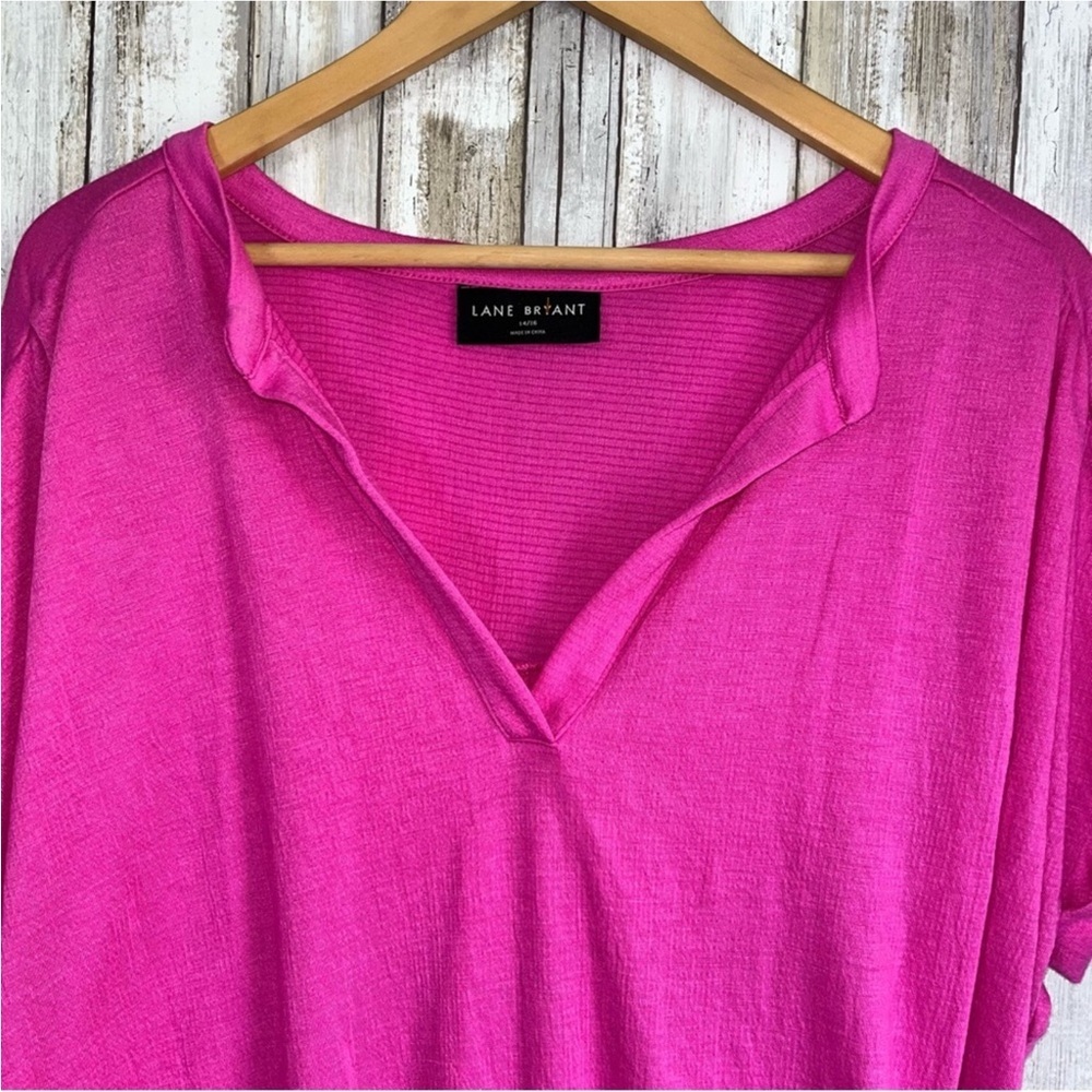 Lane Bryant Pink Blouse - Picture 4 of 5
